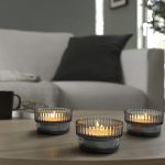 ست سه تایی جاشمعی ایکیا(خاکستری)