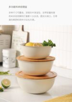 کاسه های مدرج استیل بهمراه درب و آبکش