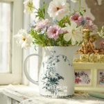 پارچ/گلدان گل ابی