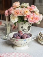 آبکش لعابی طرحدار