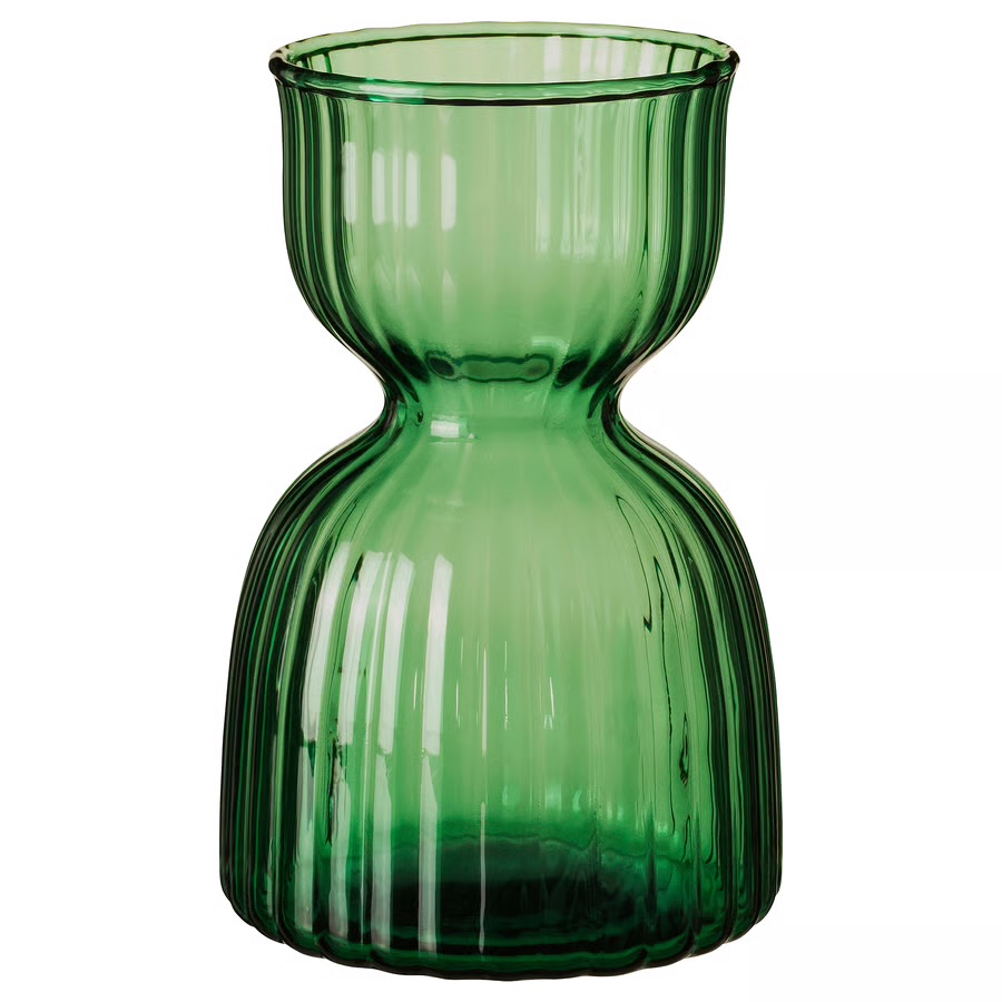 گلدان سبز بلور