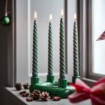 شمع کریسمسی سبز - Image 2