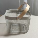 سبد فلزی دسته چوبی ایکیا
