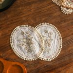 زیرلیوانی گلدوزی شده۱