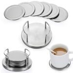 ست زیرلیوانی استیل بهمراه استند